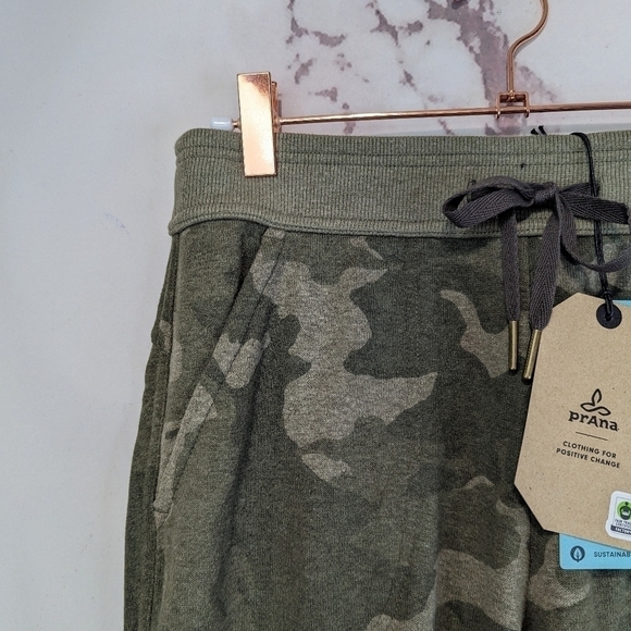 Prana Sweatpant Size XS Small Large Jogger Cozy Up Ankle Pant Sage Camo Green - Picture 2 of 12